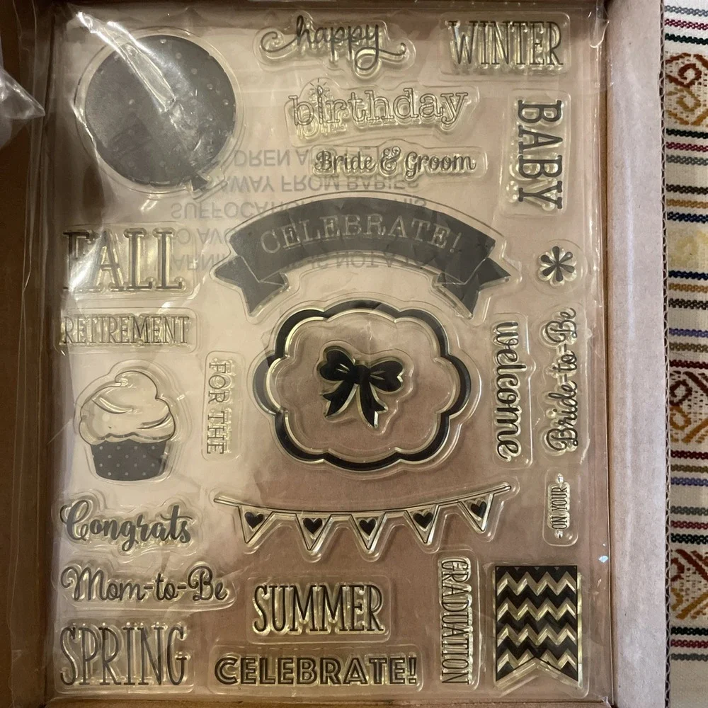 We R Memory Keepers Celebrations Parties Dies, Stamps, Inks & Folders‎